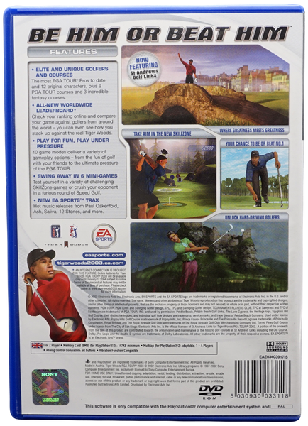 Tiger Woods PGA Tour 2003 (Uden Manual) (PS2)