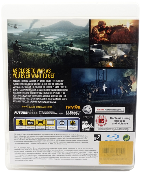 Operation Flashpoint : Dragon Rising (Uden Manual) (PS3)