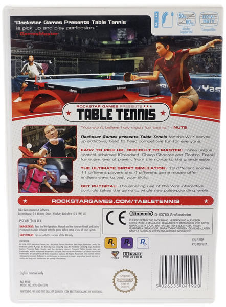 Rockstar Games Presents : Table Tennis (Wii)