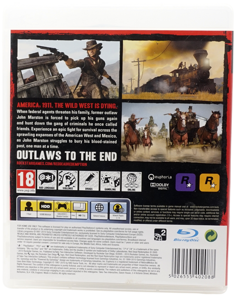 Red Dead Redemption (Uden Manual) (PS3)