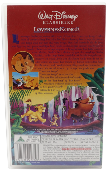 Løvernes Konge (VHS)