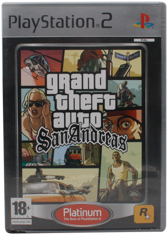 Grand Theft Auto : San Andreas (Platinum) (Uden Manual) (PS2)