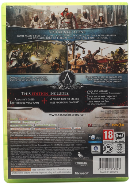Assassins Creed : Brotherhood (Classics) (Xbox 360)