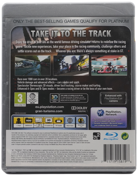 Gran Turismo 5 (Platinum) (PS3)