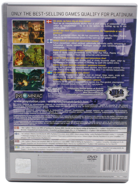 Ratchet & Clank 3 (Platinum) (PS2)
